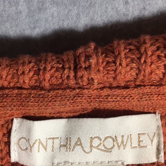 CYNTHIA ROWLEY Trendy Dropped Shoulder Flat Knit Sweater with Hood - Picture 12 of 14